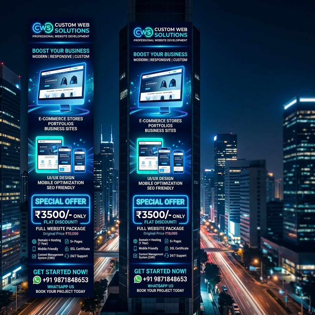 Web Development ₹3500