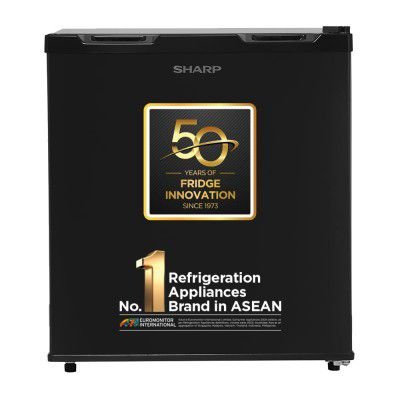 SHARP 50L 2 Star Mini Direct Cool Single Door Refrigerator (Metal Black, SJ-MRW055N3-PKS)
