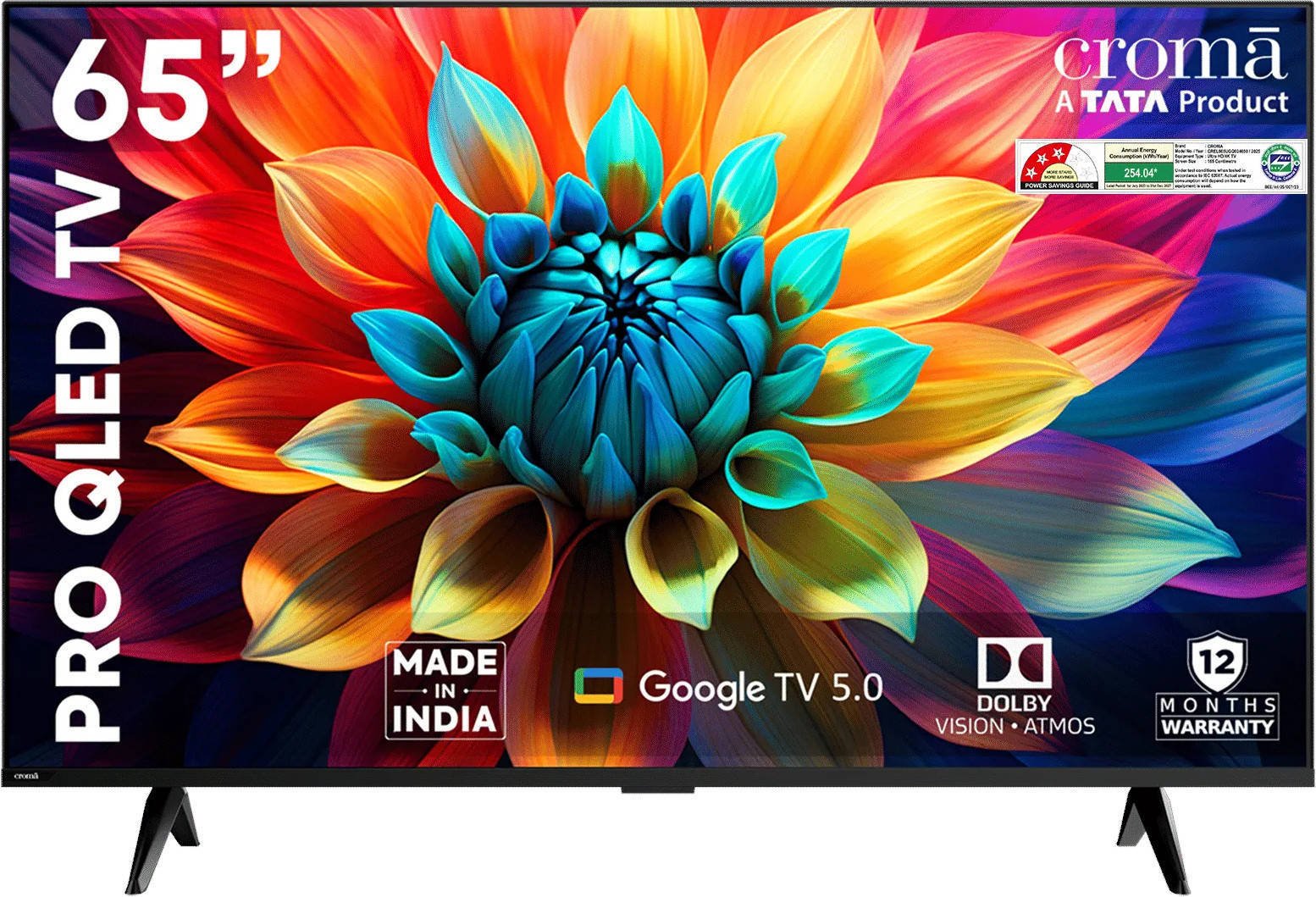 Croma CREL065UGQ024650 65 inch (165 cm) QLED 4K TV