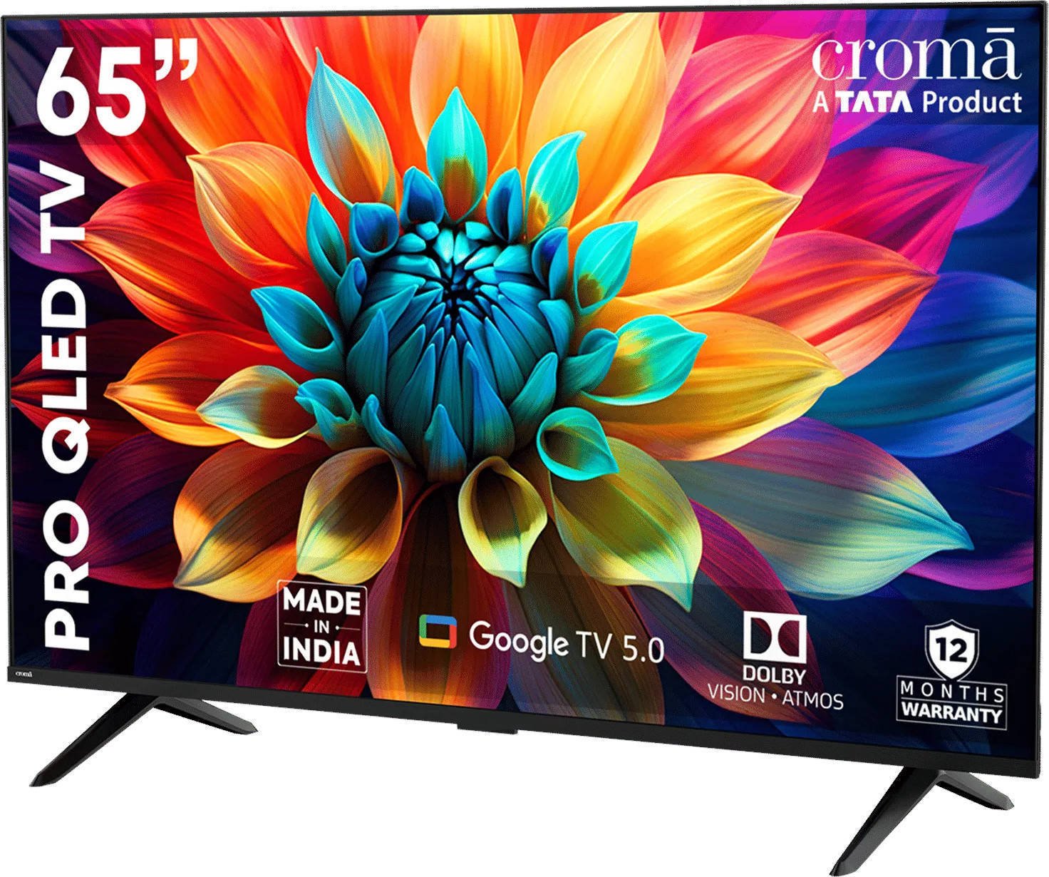 Croma CREL065UGQ024650 65 inch (165 cm) QLED 4K TV