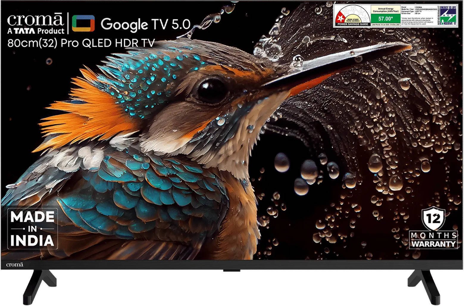 Croma CREL032HGQ024650 32 inch (81 cm) QLED HD-Ready TV