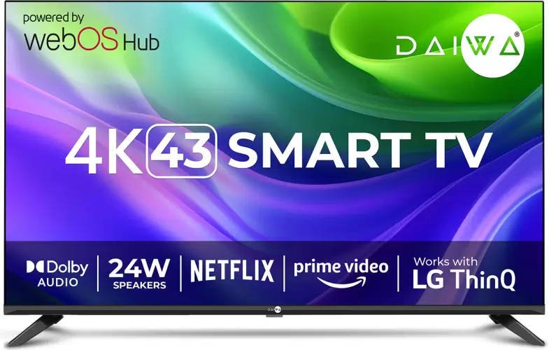 Daiwa D43U3WOS 43 inch (109 cm) LED 4K TV