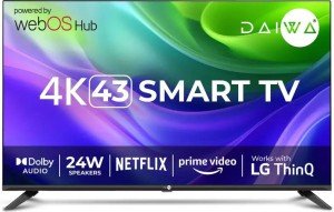 Daiwa D43U3WOS 43 inch (109 cm) LED 4K TV
