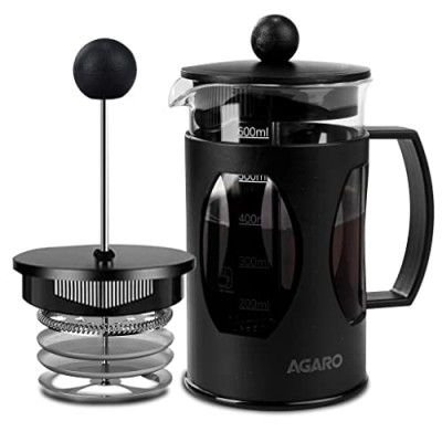 AGARO Elite French Press Coffee And Tea Maker, 600Ml