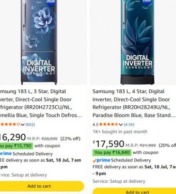 Amazon : Apply Coupon On Samsung Refrigerator
