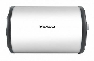 Bajaj Majesty Pro Horizontal Geyser 25 L (Left pipe)| Glassline coated tank | Shock resistant body | Warranty: 7 Yr Tank, 2 Yr Comprehensive | BEE Rating 4 Star | Suitable for low ceiling heights
