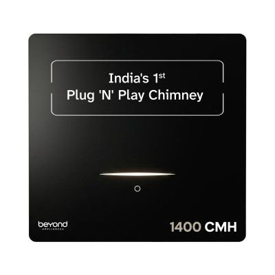Beyond Appliances Cube Pro Plug N Play Ductless Kitchen Chimney | 1400 CMH | BA-CU-CB-PP-60-CH-V1