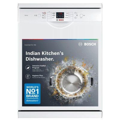 Bosch 13 Place Setting (fits up to 70 utensils) Free-Standing Dishwasher (SMS66GW01I)