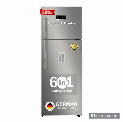 Bosch 368L, 1 Star, Frost Free Double Door Refrigerator with 2.5 L Water Dispenser | (CTC39S21AI)