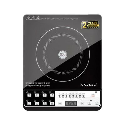 Cadlec CookEase 2000W Induction Cooktop | 8 Cooking Modes | Black