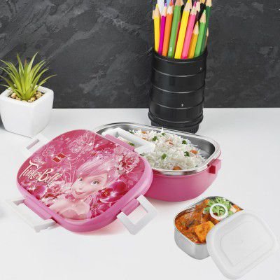 CELLO Feast Deluxe Kids Lunch Box Tinkerbell, Pink