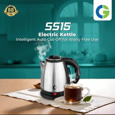 CG - EKSS15 SS 1.5 Ltr Electric Kettle 1350W with Dry Boil Protection