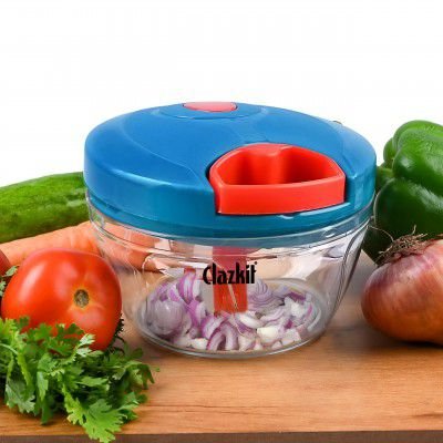 Clazkit Kitchen Dori Handy | Chopper Machine – 3 Stainless Steel Blades -450ml