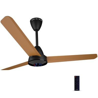 Colorbot Helix BLDC Ceiling Fans | BEE 5 Star Rated | Remote Control (Boost, Timer, LED, Reverse Mode) | (Urban Oak)