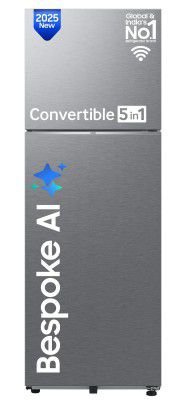 [Extra ₹5485 OFF] Samsung 396 L, 2 Star, Convertible 5-in-1, Bespoke AI WiFi Enabled Refrigerator (RT41DG6A2BSLHL)