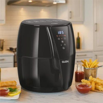 Glen Digital Air Fryer 5L, 1500W Large Airfryer - Black (SA3041DIGI)