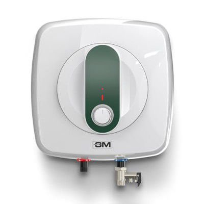 GM Nue+ 10L Water Heater, High-Efficiency Water Geyser - Quick Hot Water, Energy-Saving, Rustproof Body, and Safety Features - Alpine Green