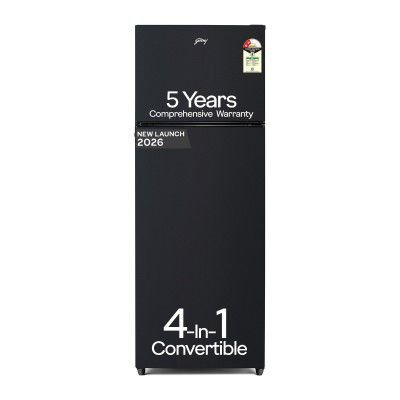 Godrej 330L 2 Star | 5 years Comprehensive Warranty 95%+ Food Surface Disinfection | Inverter Frost Free Refrigerator (RF EON 350BN RCIT GP BK)