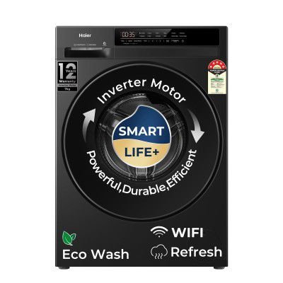 Haier 7 Kg AI One Touch, AI Smart Wash (AI-DBT), In-Built Heater,WI-FI, Fully Automatic Front Load Washing Machine, (EFL70-IM12F3BKU1)
