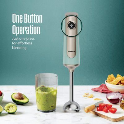 Havells CRAFT Hand Blender with 300 Watt Power (Blue & Gold)