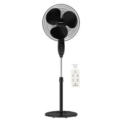 Havells Gatik Pro 400mm BLDC Pedestal Fan| 120 Ribs Guard for Safety| Smooth Oscillation| Heavy Base| ISI Marked | 2 Year Warranty | Black