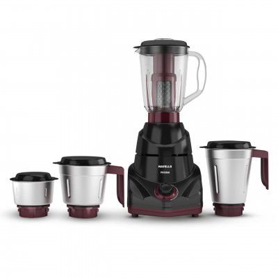 Havells Prisma 750 W 4 Jar Mixer Grinder| 3 Speed With Pulse Function | 2-Year Product Warranty (Black)