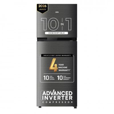 IFB 241L 3 Star 10 in 1 Convertible, Advanced Inverter Frost-Free Double Door Refrigerator (2026, IFBFF-291CYOSETM, Onyx Grey)