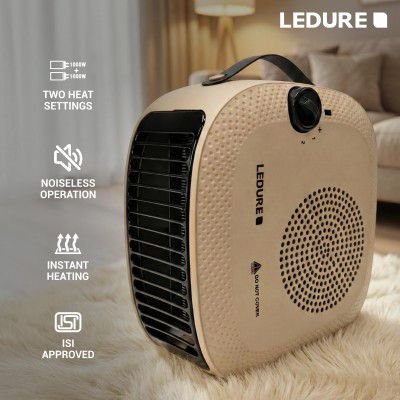 Ledure 2000W Room Heater|ISI Approved Fan Blower with 1 Year Warranty|Pack-1