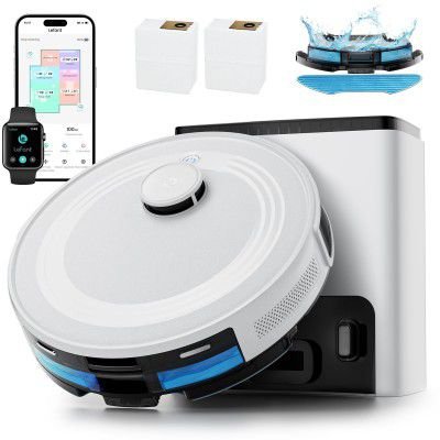 Lefant M2 Plus Robot Vacuum and Mop,Self Empty Station,6000Pa Suction