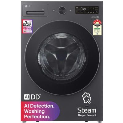 LG 15 Kg, 5 Star, AI Direct Drive Technology, Wi-Fi Enabled, Steam, Fully Automatic Front-Loading Washing Machine (FX62515B9E)