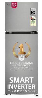 LG 251 L, 1 Star, Frost-Free Smart Inverter Double Door Refrigerator with Smart Mode (GLT2516WWPZ)