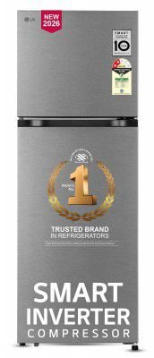 LG 251 L, 2 Star, Frost-Free Smart Inverter Double Door Convertible Refrigerator (GLT2526XWDS)