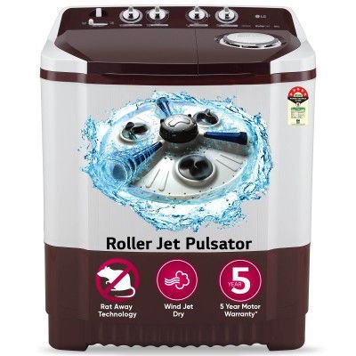 LG 8.5 kg 5 Star Semi-Automatic Top Load Washing Machine (P8530SRAZ)