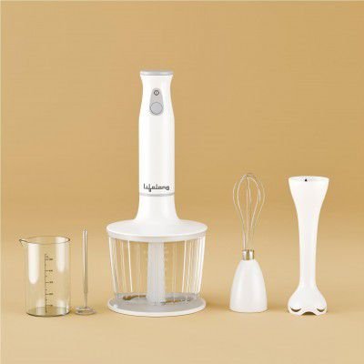 Lifelong 450W Low Noise Electric Blender with Chopper, Beaker, Whisk & Frother | (LLHBZ07)