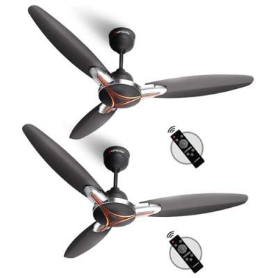 LONGWAY Zephyr 1200 mm BLDC Ceiling Fan with Remote Control (2, Smoked Brown)