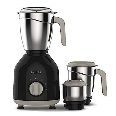 Philips HL7756/00 Mixer Grinder 750 Watt, 3 Stainless Steel Multipurpose Jars with 3 Speed Control and Pulse function