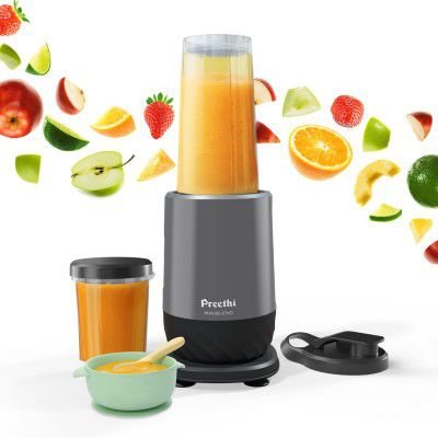 Preethi MiniBlend Compact Food and Juice Blender for Lump Free Purees