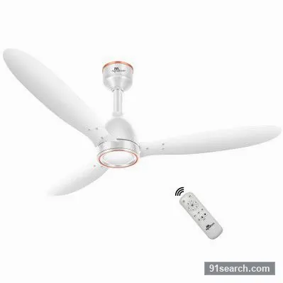 RR Signature COMFYGLOW 1250mm BLDC Underlight Ceiling Fan with 100% Pure Copper Motor - 35W | 350 RPM High Speed | Remote Control & LED Light | 3 Light Modes | 3 Year Warranty - Sparkle White