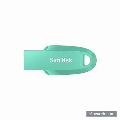SANDISK Ultra Curve 32GB, USB 3.2, Flash Drive, 100MB/s R, Pendrive, Green (SDCZ550-032G-I35G)