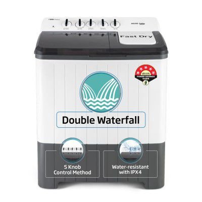 Voltas Beko, A Tata Product 14 Kg 5 Star Semi-Automatic Top Load Washing Machine (WTT140UPA/GR5KPTD)