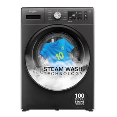 Whirlpool 8 Kg 5 Star Inverter Supreme Care Front Load Fully Automatic Washing Machine (XS8014BWME)