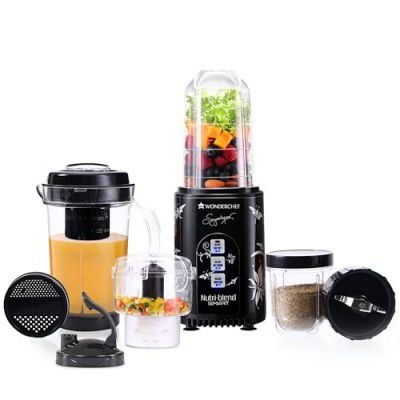 Wonderchef Nutri Blend Smart CKM Automatic Mixer Grinder with Dual Pulse Function|22000 RPM|2 Years Warranty