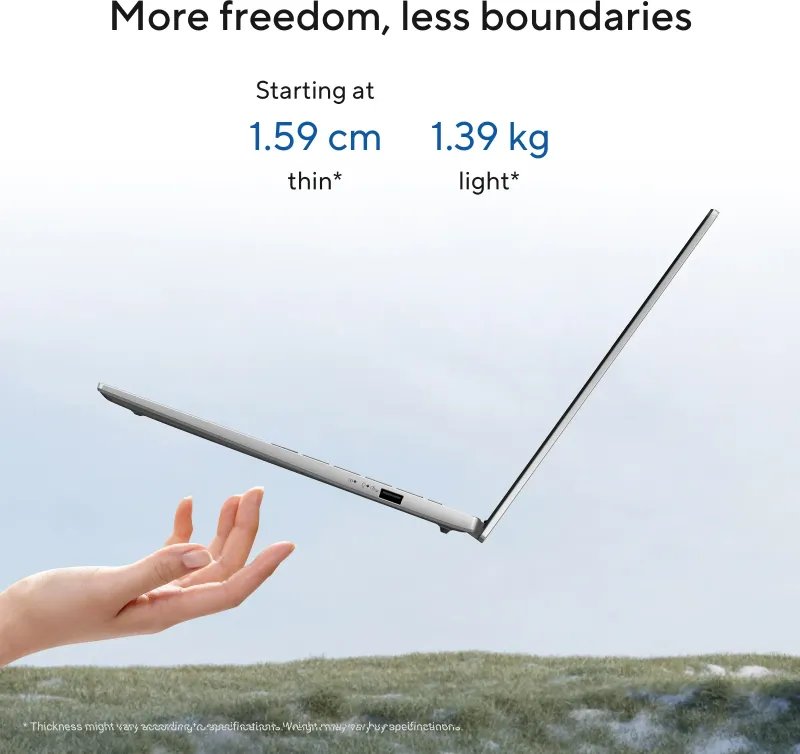 Asus Vivobook S14 S3407CA-LY084WS Laptop (Intel Core Ultra 7 255H/ 16GB/ 512GB SSD/ Win11)