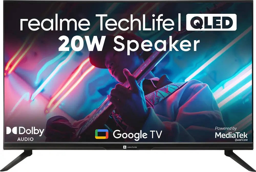 realme TechLife CineSonic 32HDGQRWSQQ 32 inch (81 cm) QLED HD-Ready TV