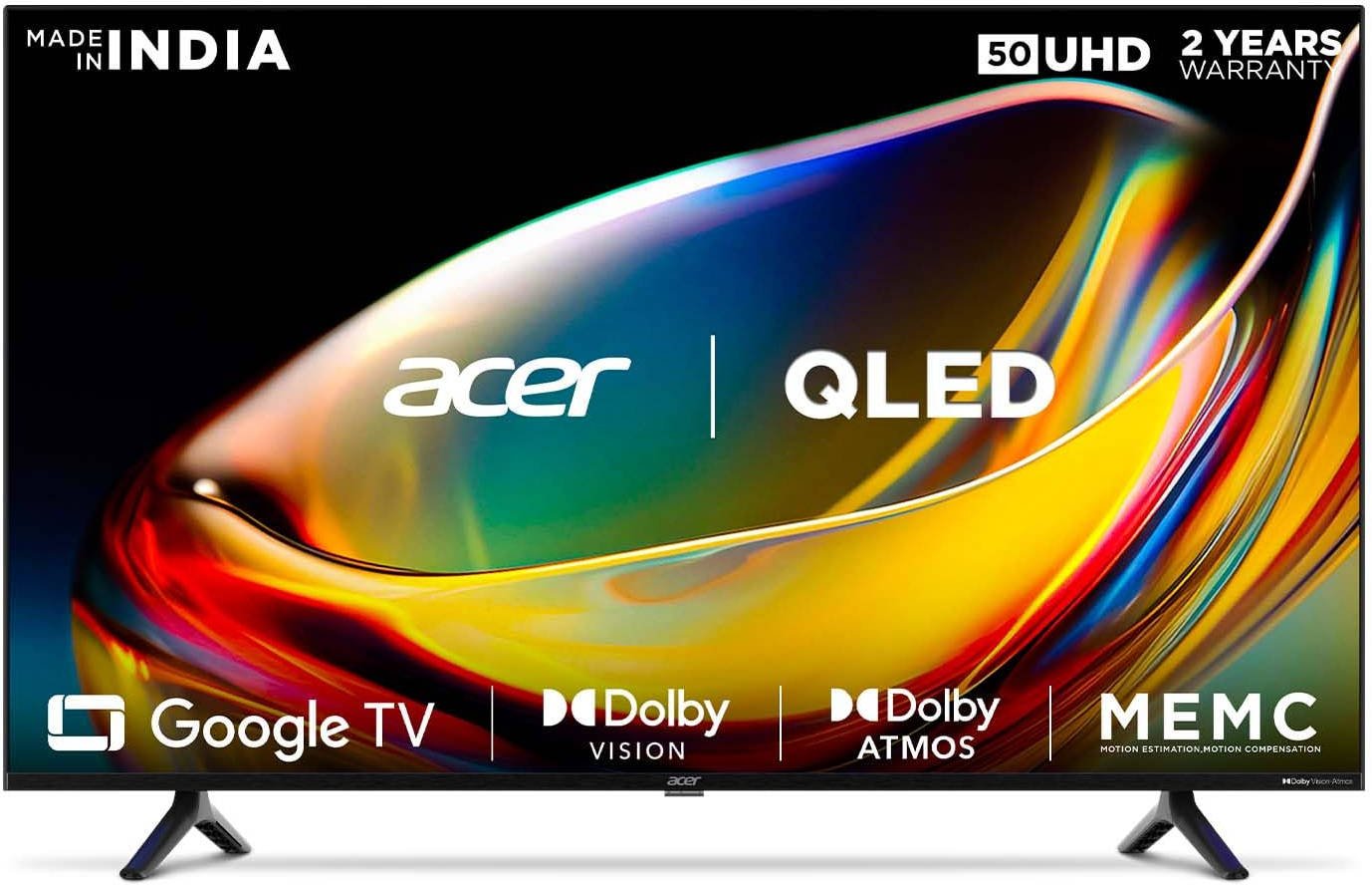 Acer V Series AR50GR2851VQD 50 inch (127 cm) QLED 4K TV