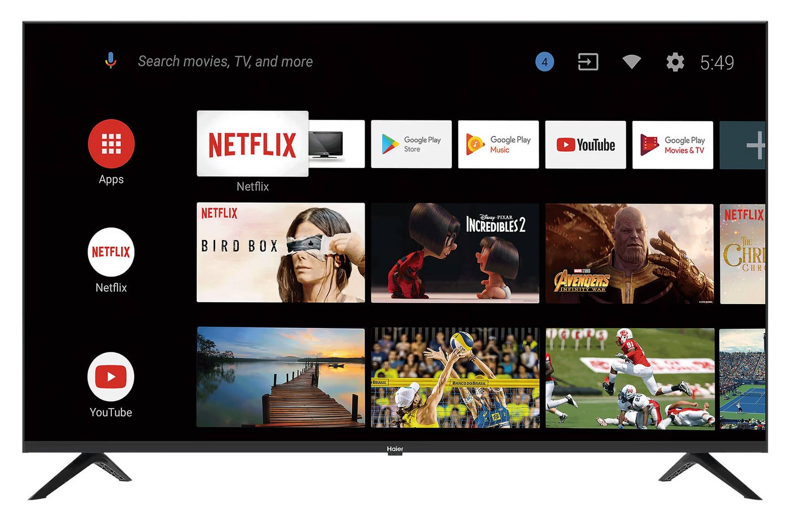 Haier K Series LE43K7GA 43 inch (109 cm) LED Full HD TV