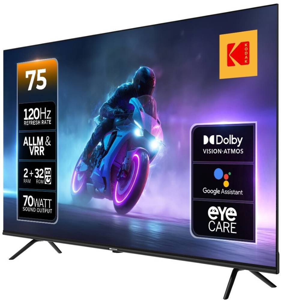 Kodak 75MX0019 75 inch (190 cm) QLED 4K TV