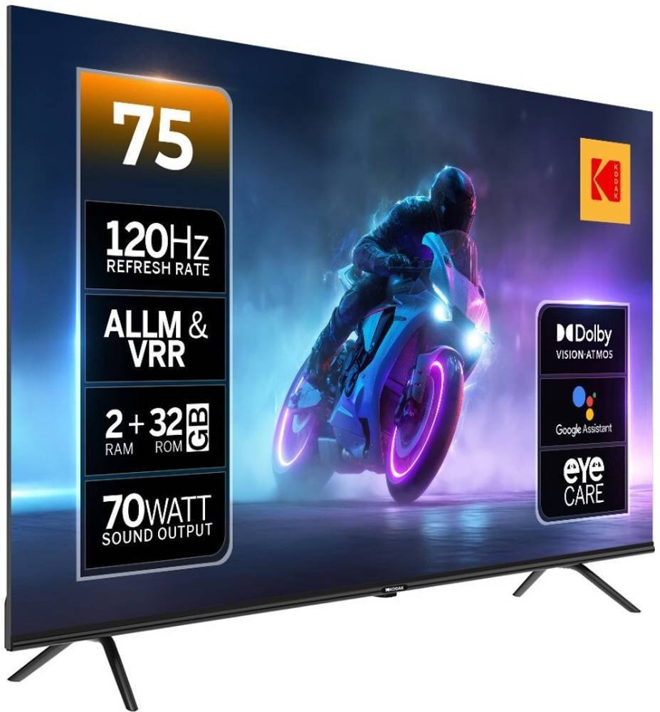 Kodak 75MX0019 75 inch (190 cm) QLED 4K TV