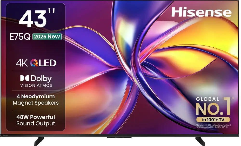 Hisense 43E75Q 43 inch (109 cm) QLED 4K TV