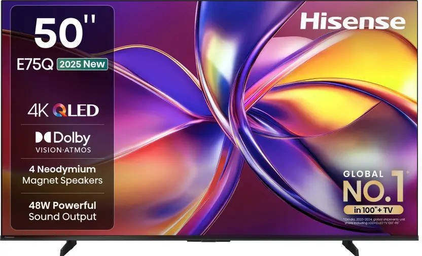 Hisense 50E75Q 50 inch (127 cm) QLED 4K TV